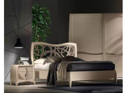 Bed, 2x nightstands, 3-piece bedroom design, luxury bedroom furniture