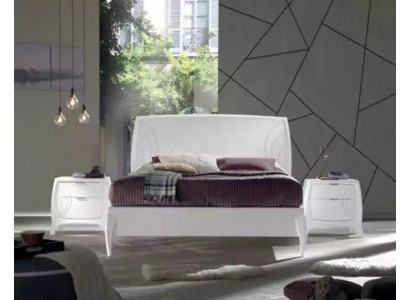 Set Bed Bedroom 2x Nightstands Complete Set Wood Furniture 3-piece New