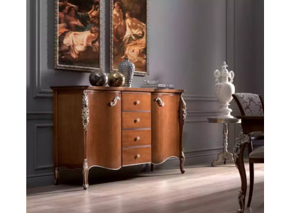 Sideboard Cabinets Furniture Solid Italian Wooden Cabinet Brown New