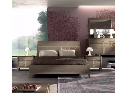 Bed Bedroom Sets Designer Luxury Complete 2x Nightstands 3 pcs.