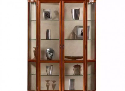 Display Cabinet Glass Cupboard Showcase Living Room Wood Sideboard Luxury Furniture New