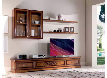 Living Room Modern Style Wall Units 5-Piece Set Sideboard Display Cabinets Shelf New