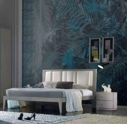 Bed 3-piece. Bedroom Design Luxury Bedroom Furniture 2x Nightstands