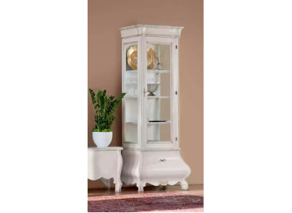 Luxury wood cabinet design display case white Italian furniture cabinet display cases