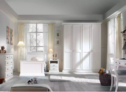 Youth children's room set bedroom modern bed bedside table table 5-piece.