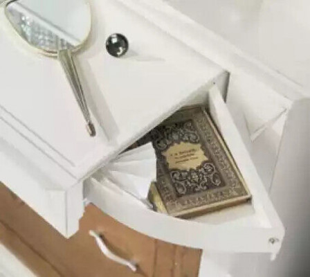 Dresser with mirror sideboards wooden dressers furniture 2-piece white Italy