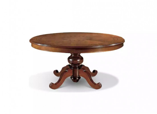 Dining Table Brown Round Classic Dining Room Luxury Wood Tables Design New