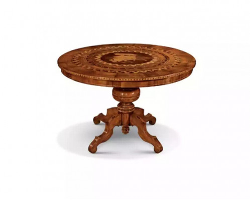Dining table, dining room, brown, round, classic table design, wood, luxury furniture