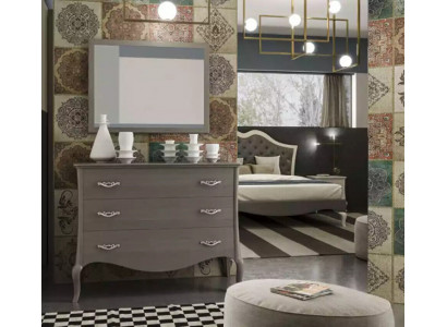 Dresser Mirror Dressers Wardrobe Luxury Shelf Furniture Group New Set 2-piece.