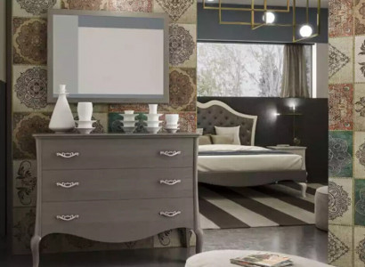 Dresser Mirror Dressers Wardrobe Luxury Shelf Furniture Group New Set 2-piece.