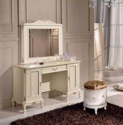 Chic white dresser mirror classic furniture set of sideboard dressers
