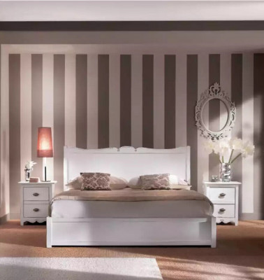 Bedroom design modern luxury bedroom bed 2x nightstands 3 pieces
