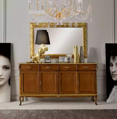 Italian style furniture sideboard cabinet designer brown dresser new