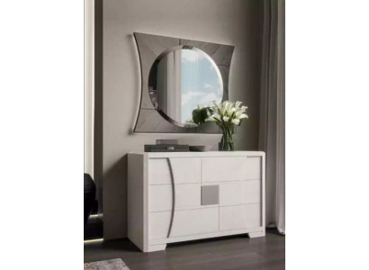 Chest of drawers with mirror luxury console chest bedroom new 2-piece set