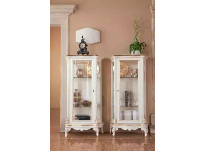 Wooden Showcase High-Quality Showcase Classic Furniture Design White Display Cabinets