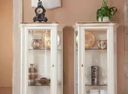 Wooden Showcase High-Quality Showcase Classic Furniture Design White Display Cabinets