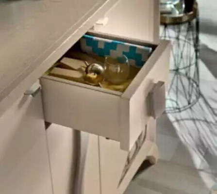 Chest of drawers, sideboard, wooden cabinet, beige furniture, chests of drawers, living room, new