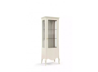 Showcase Sideboard Luxury Glass Cabinet Cupboards White Wood Design Furniture New
