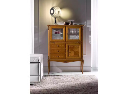 Display glass bar cabinet cabinets Italian furniture wood living room