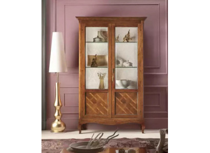 Wood display cabinet showcase living room furniture glass sideboard luxury new