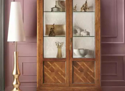 Wood display cabinet showcase living room furniture glass sideboard luxury new