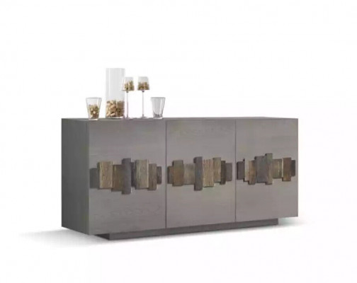 Chest sideboard solid wood cabinet furniture dressers sideboard gray
