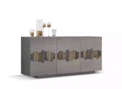 Chest sideboard solid wood cabinet furniture dressers sideboard gray