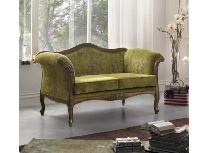 Sofa 2-seater fabric wood upholstered couch sofas design luxury new sofa