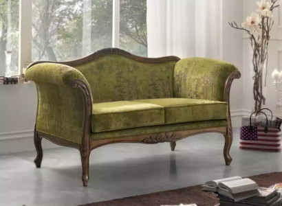 Sofa 2-seater fabric wood upholstered couch sofas design luxury new sofa