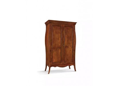 Solid wood wardrobe, massive bedroom furniture, Italy, new
