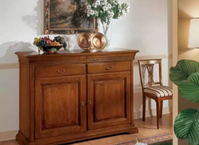 Italian style furniture sideboard brown luxury dresser wooden living room