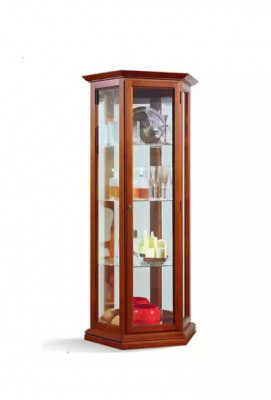 Display cabinets showcase wooden luxury living room furniture cabinet brown new