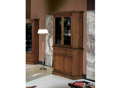 Classic Display Cabinet Brown Glass Cabinet Luxury Glass Display Cabinet Display Cabinet