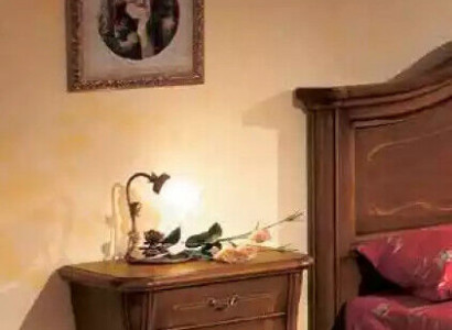 Luxurious bedroom side table luxury nightstand Art Deco style wood hotel