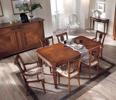 Classic design dining table wood dining room set brown tables new