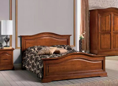 Double bed Italian furniture luxury bed frame wood bedroom new