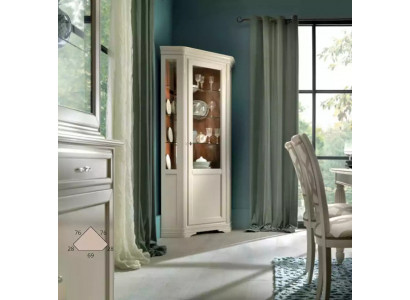 Classic furniture Italian furniture wood white display cabinet china cabinet