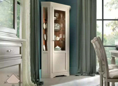 Classic furniture Italian furniture wood white display cabinet china cabinet