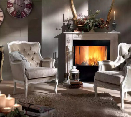 Luxury Armchair Design Upholstered Sofa Couch Living Room Fabric 1 Seater New