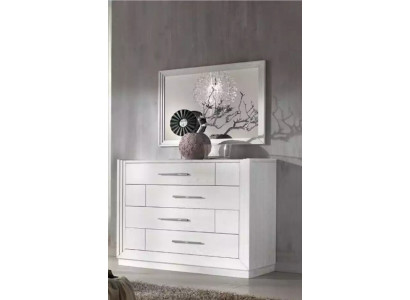 Modern sideboard 2-piece set style, modern sideboard, mirror, Italian furniture