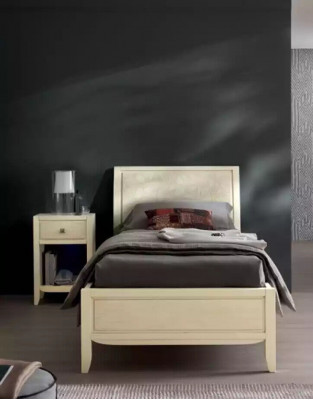 Luxury bedroom set bedside table bed 2-piece complete set design furnishing new