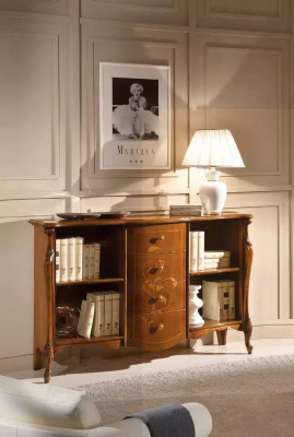 Bookshelf wood freestanding office shelf elegant brown cabinet new