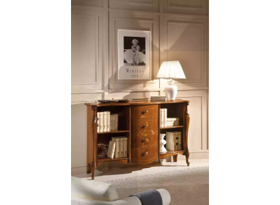 Bookshelf wood freestanding office shelf elegant brown cabinet new