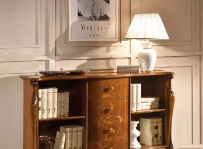 Bookshelf wood freestanding office shelf elegant brown cabinet new