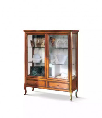 Showcase wood display cabinets glass cabinet furniture solid wood sideboard living room