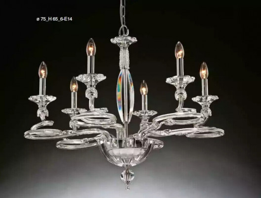 Crystal glass chandelier lamp hanging light classic chandelier