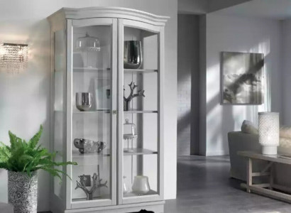 Display cabinet solid wood sideboard showcase massive living room furniture wood