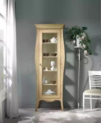 Sideboard Luxury Display Case Glass Cabinet Classic Style Italian Furniture