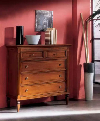 Luxury bedroom chest of drawers with 5 drawers wooden cabinet design furniture new