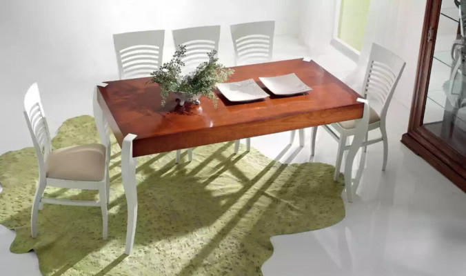 Dining table wood dining room table rectangular Italian furniture tables new